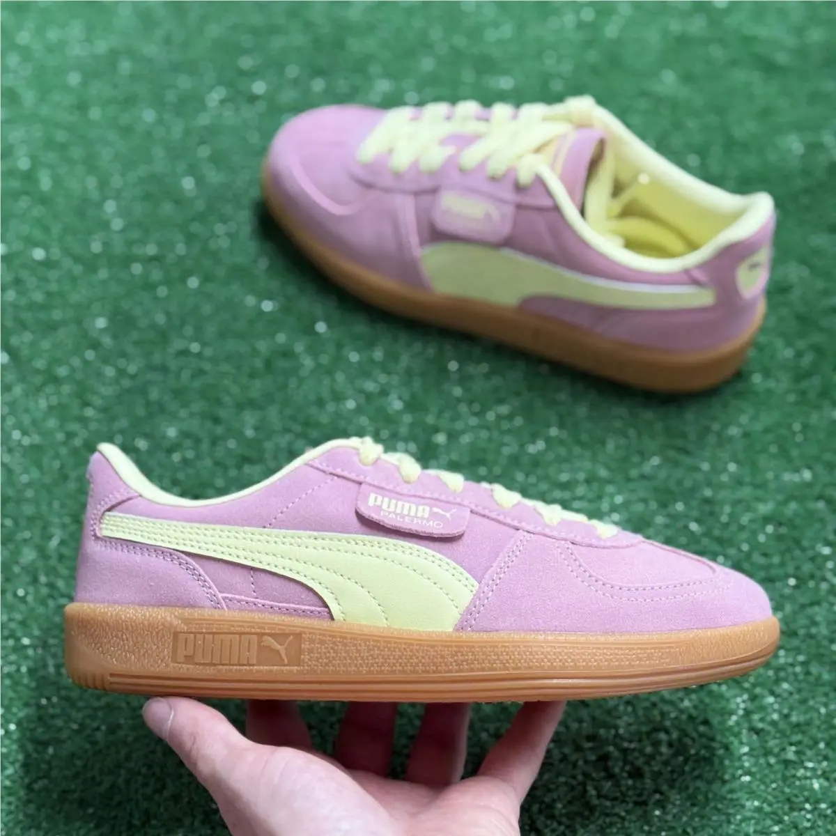 Puma Palermo Poised Pink/gold Moon Womens 397643-64 Sz 7