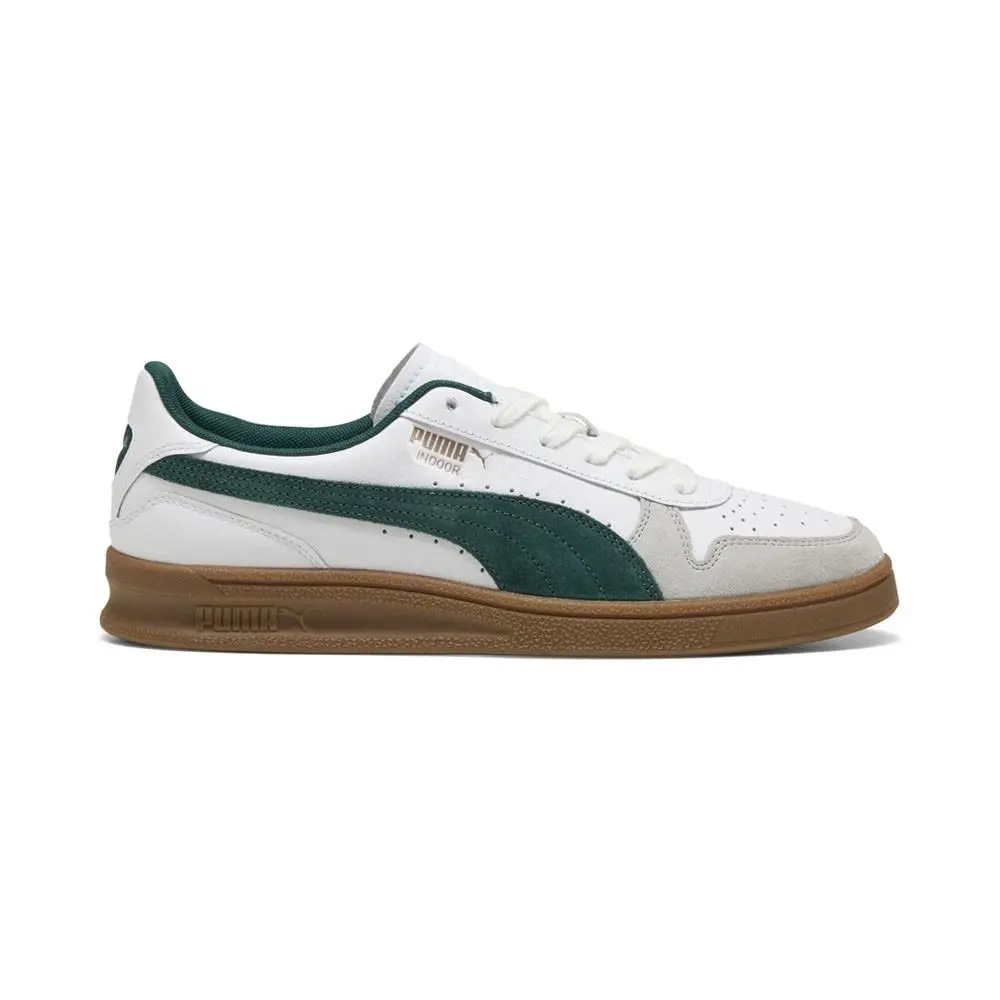Puma Indoor Lace Up Mens White Sneakers Casual Shoes 40136005