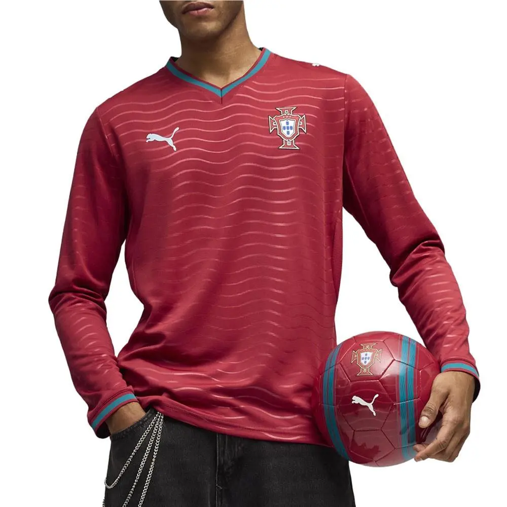 Puma clothing - PUMA Fpf Home Crew Neck Long Sleeve Replica Jersey - 78327901 - Red 1