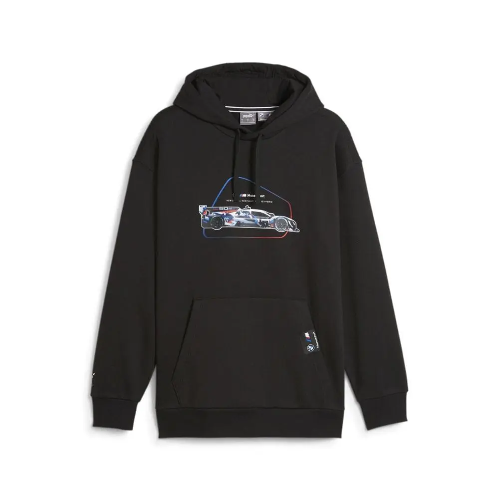 Puma Bmw M Motorsport Car Graphic Pullover Hoodie Mens Black Casual Outerwear 62