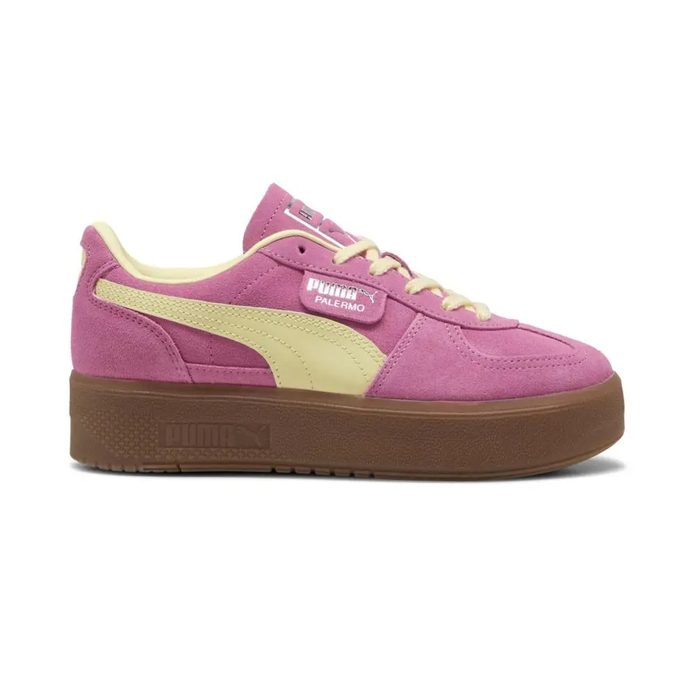 Puma Palermo Elevata Lace Up Womens Pink Sneakers Casual Shoes 39934819