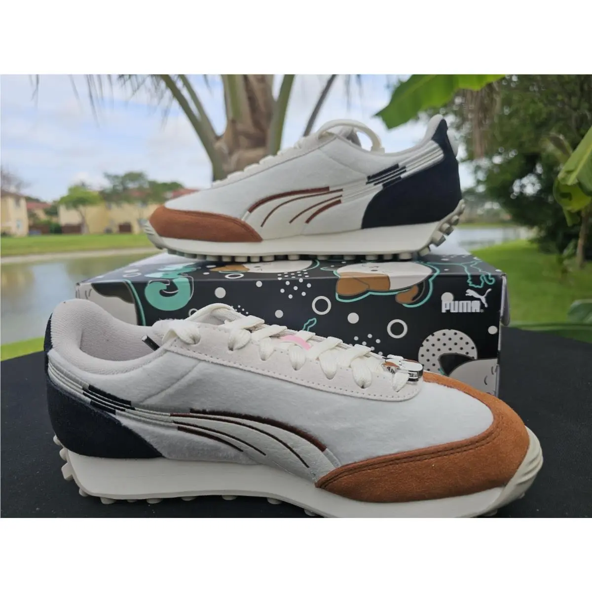 Puma shoes - PUMA  X Squishmallows Easy Rider Cam - 40510501 - White 5