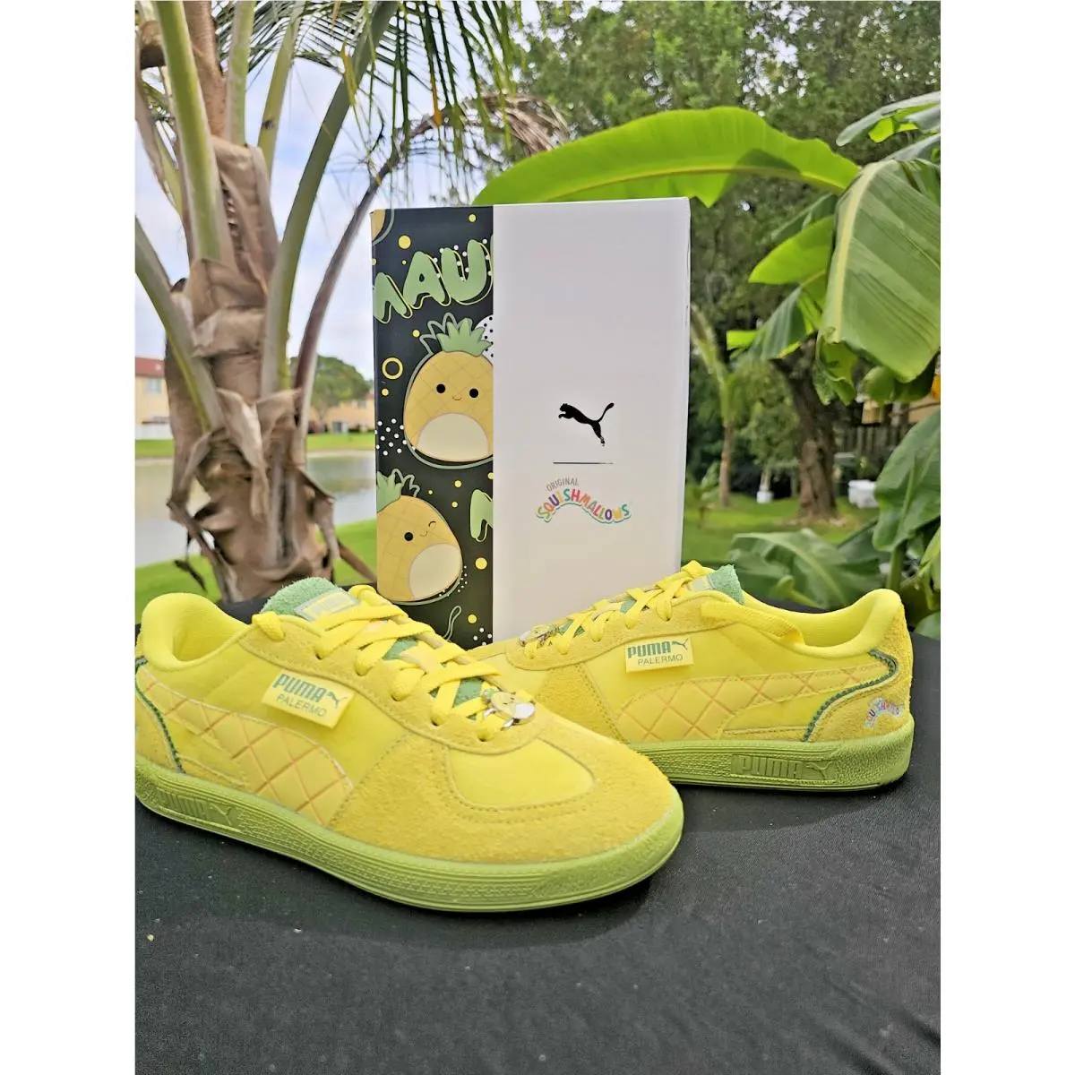 Womens Size 8.5 Puma X Squishmallows Palermo Maui Yellow Sneakers 40510401