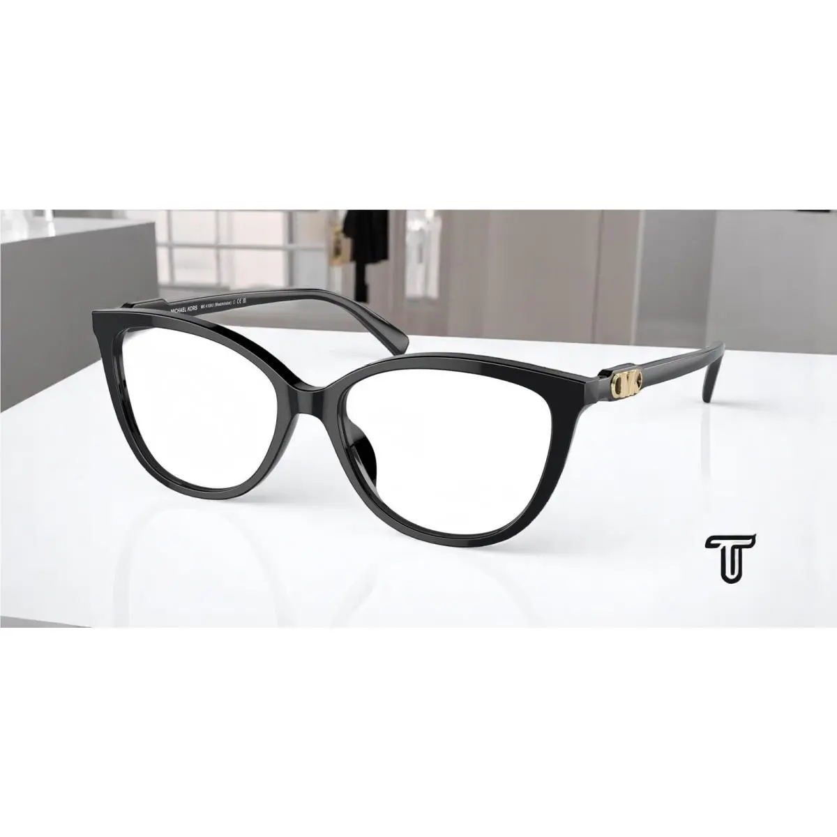 Michael Kors MK4109U 3005 Westminster Black Demo Lens 52 mm Women`s Eyeglasses