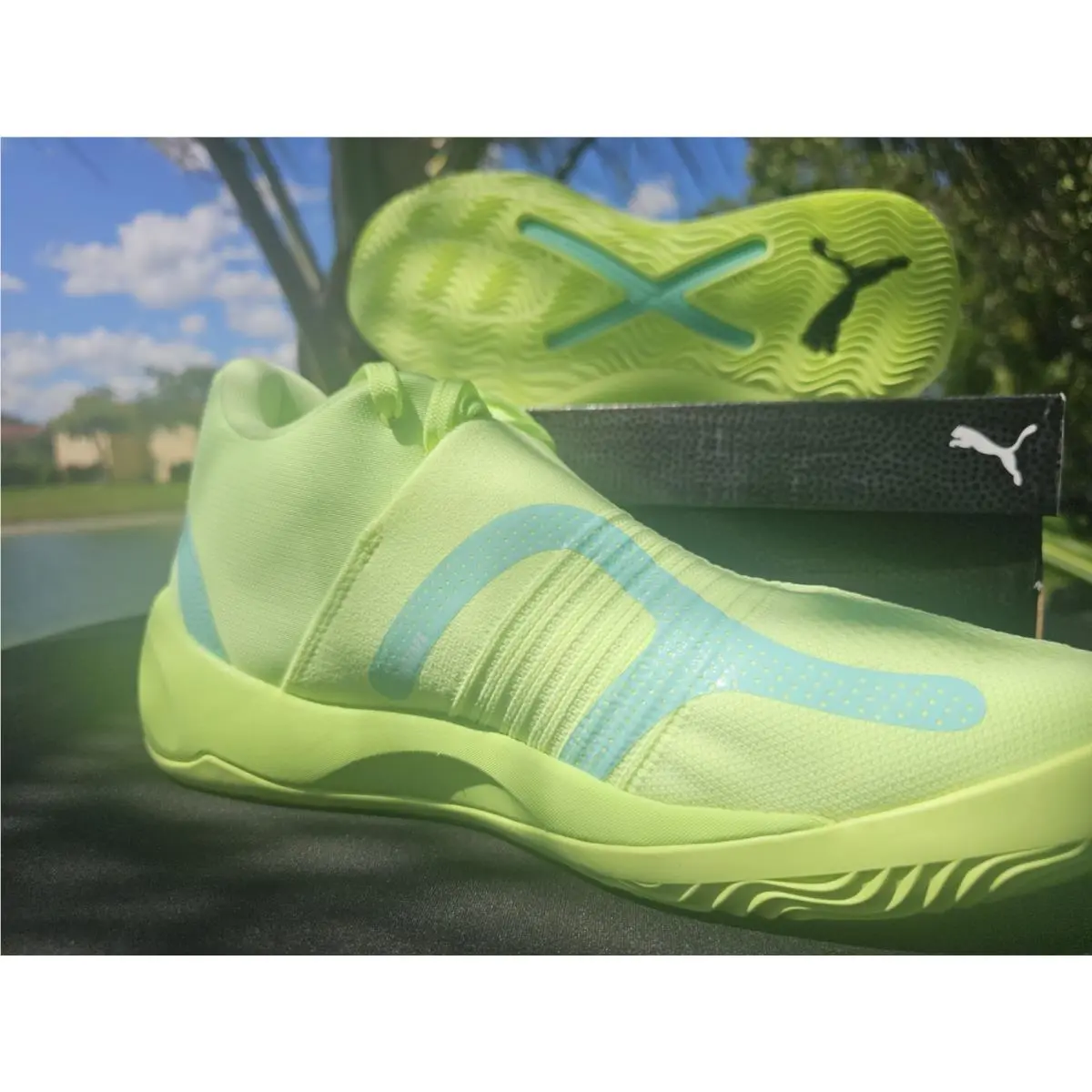 Puma shoes - PUMA Rise Nitro - Rise Nitro - 377012-13 - Green 9