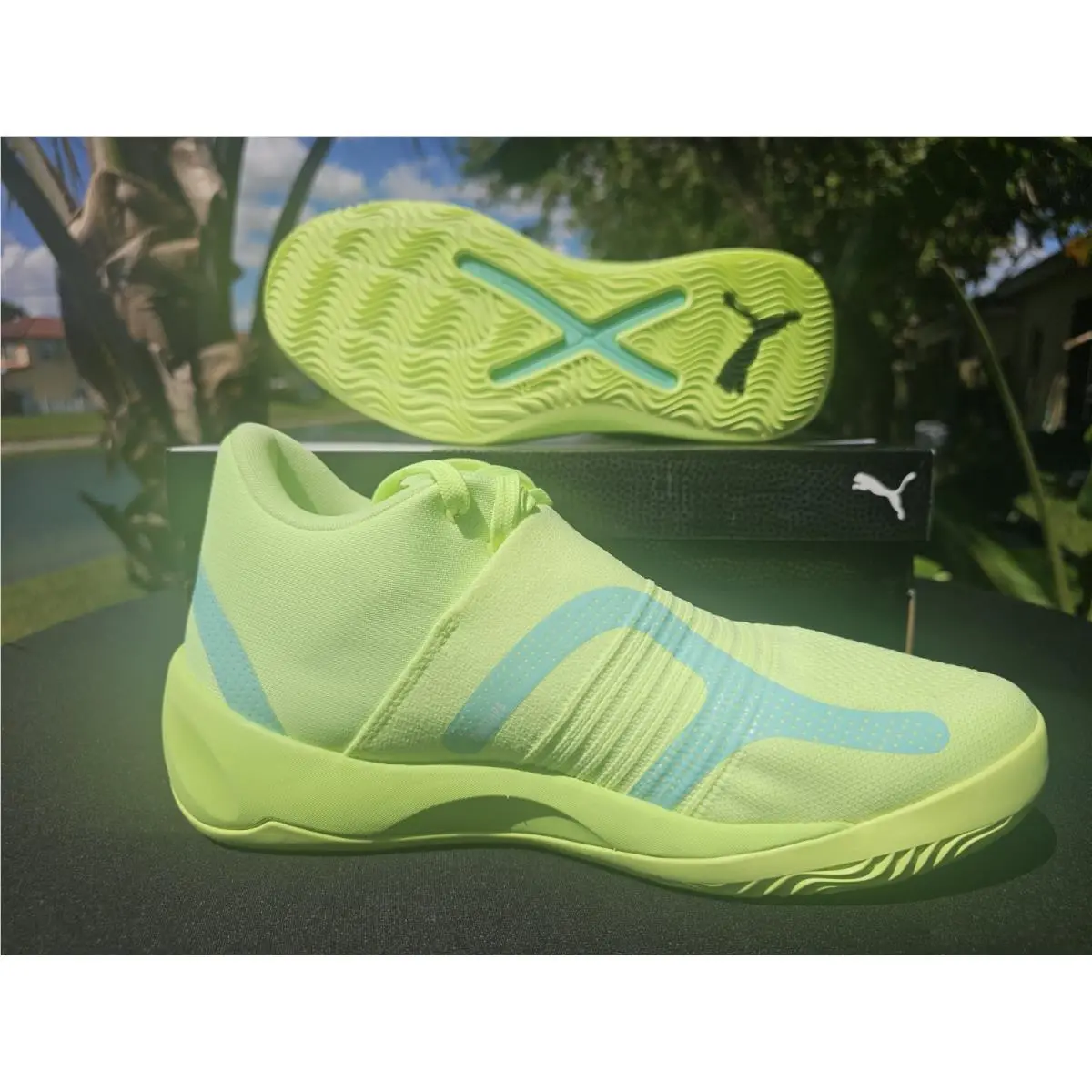 Puma shoes - PUMA Rise Nitro - Rise Nitro - 377012-13 - Green 2