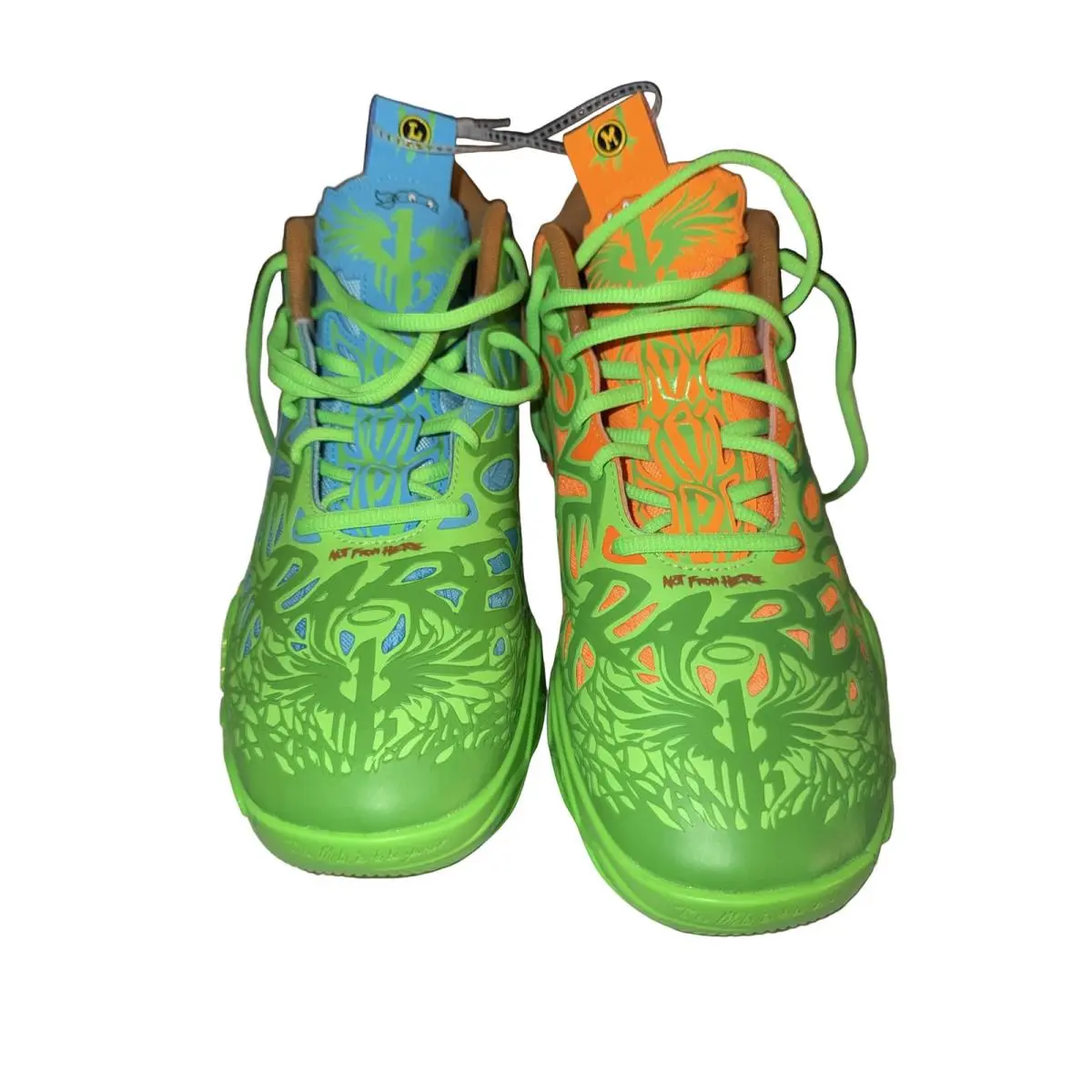 MB.04 Teenage Mutant Ninja Turtles Basketball Shoes Men`s Size 10 Green by Puma