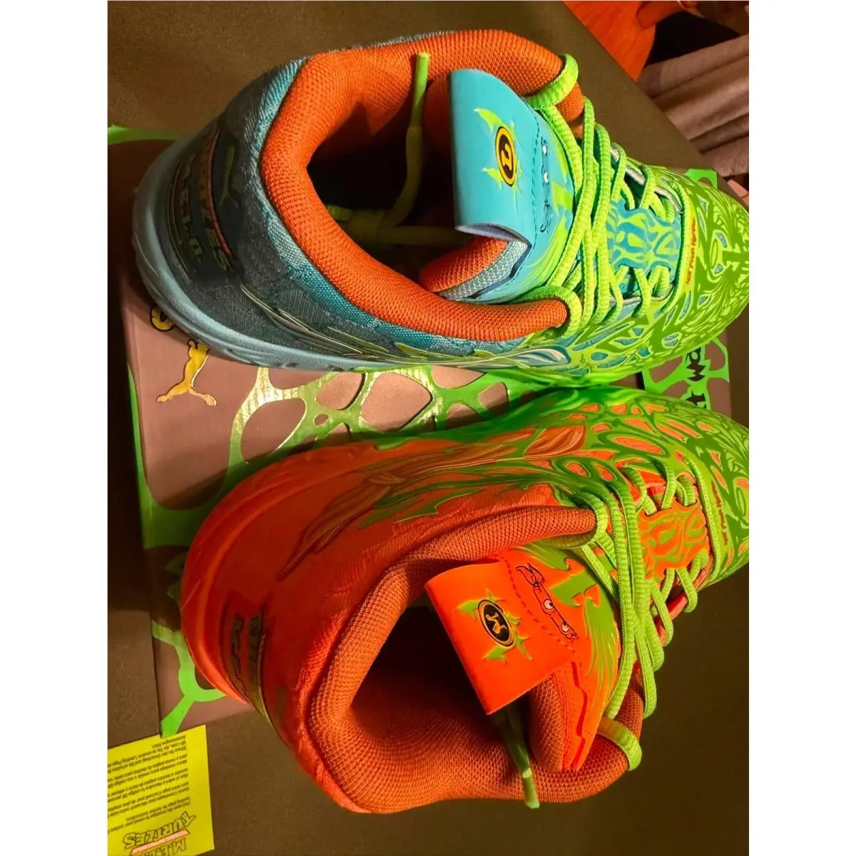 Puma shoes - PUMA Teenage - Teenage - 311307-01 - Orange/Blue Green 6