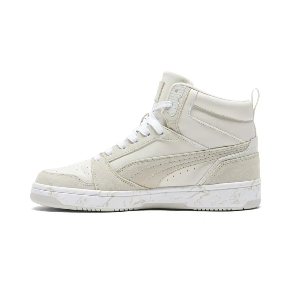 Puma shoes - PUMA Rebound V6 Marble High Top - 40359801 - Grey (UPC: 198551125683) 1