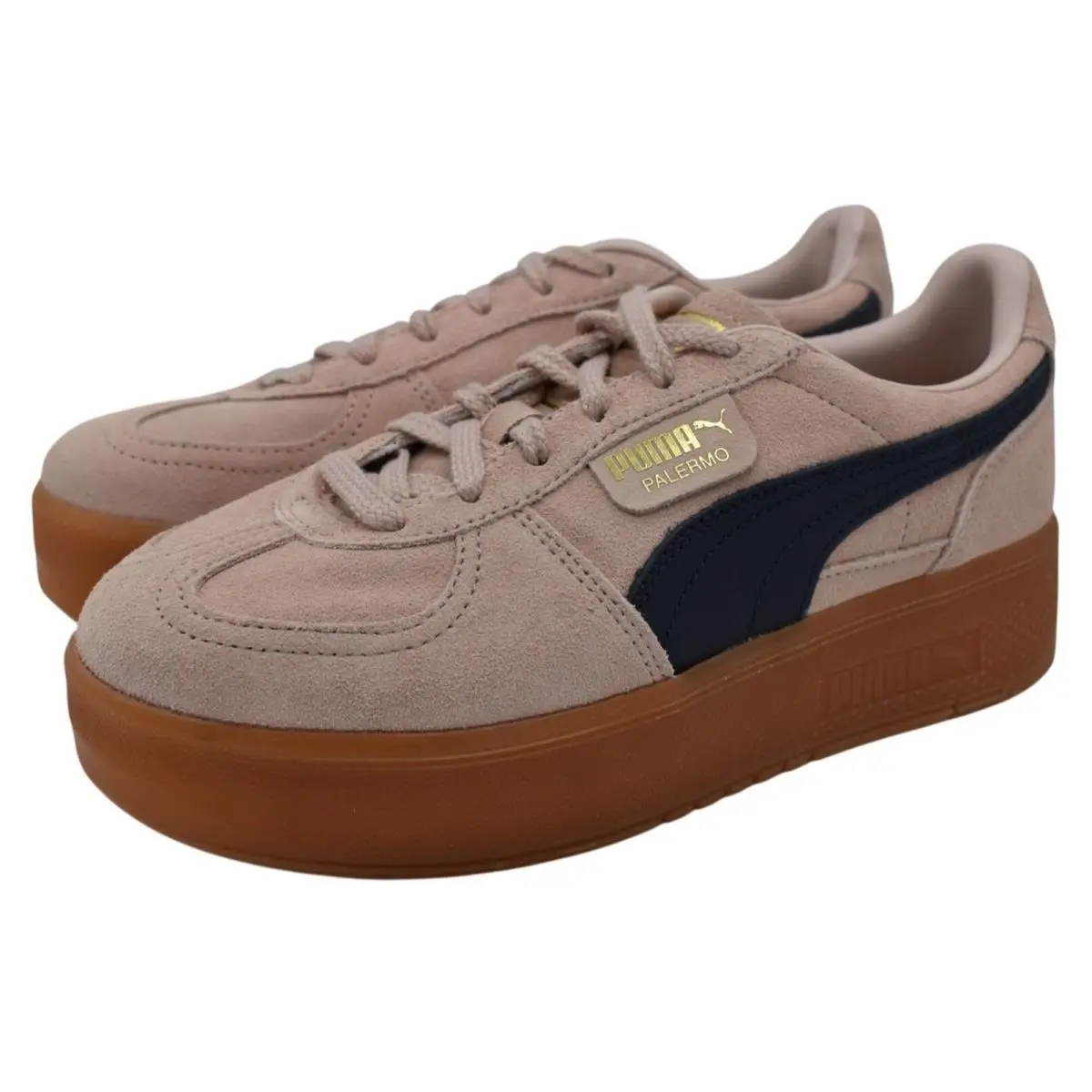 Puma Womens Size 9 Palermo Elevata Rose Quartz Lace Up Sneakers Shoes