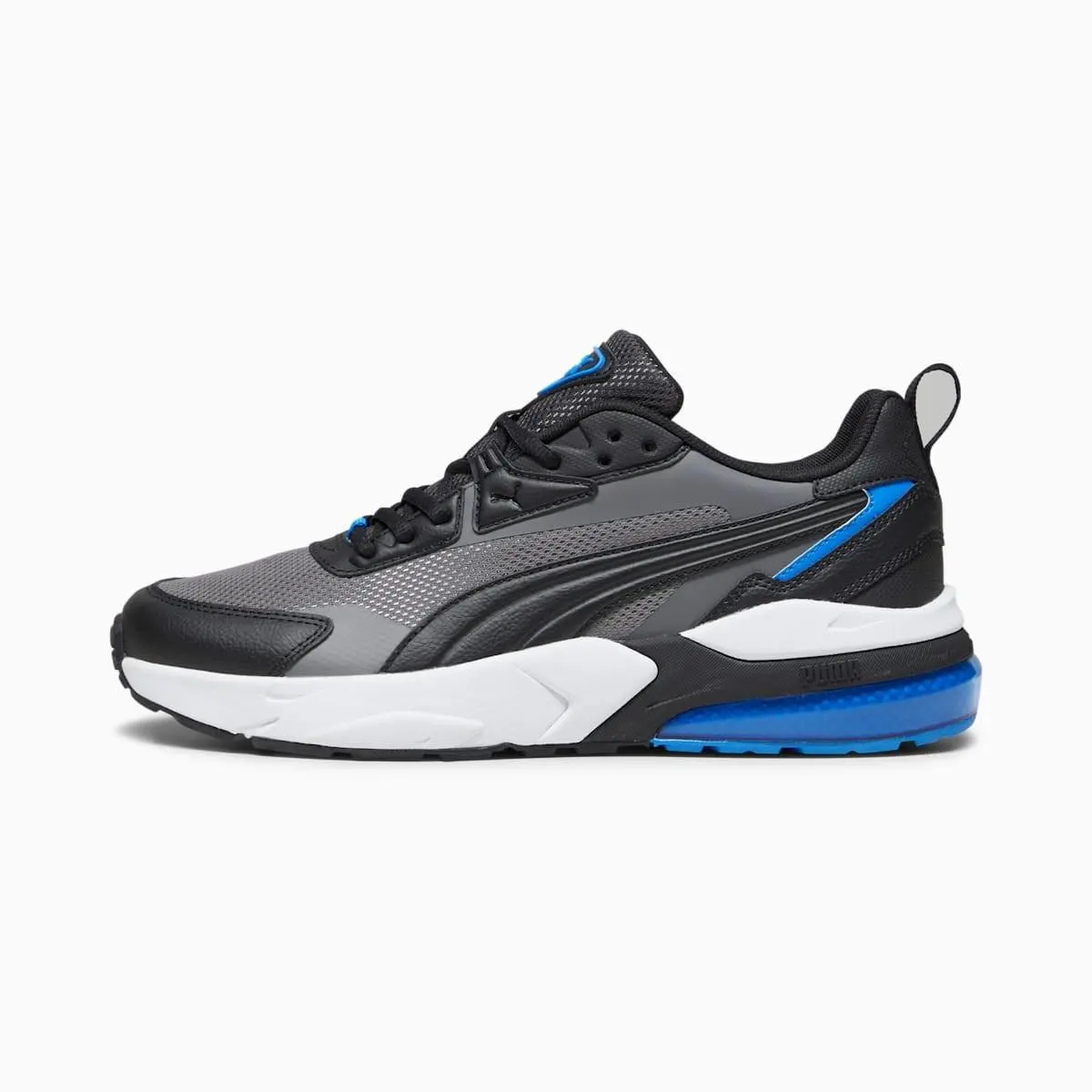Puma Men`s VIS2K Sneaker Cast Iron Black/ultra Blue - 39231806 Cast Iron/puma B