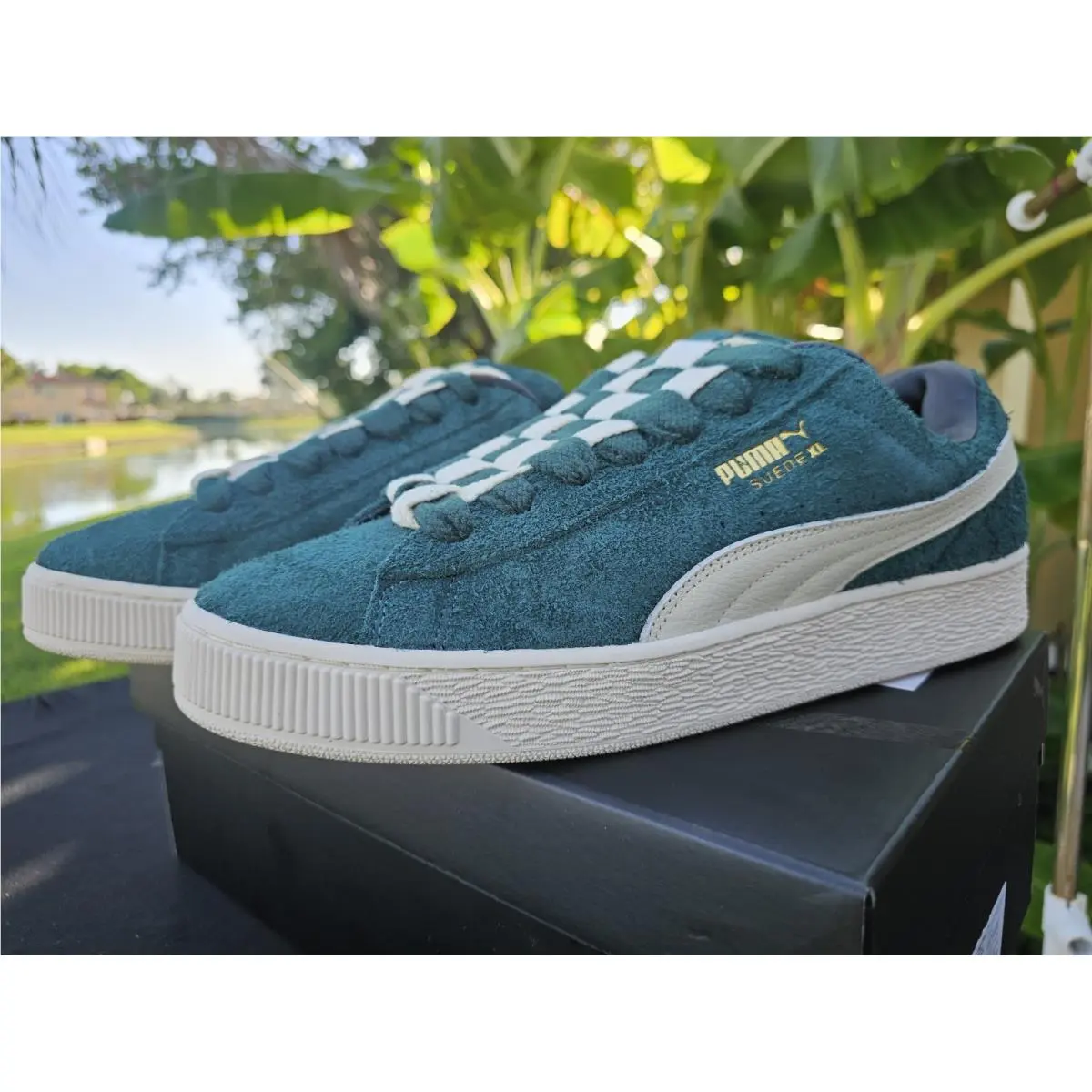Puma shoes - Suede XL Jackhammer Dark Myrtle - 398932-01 - Green 10