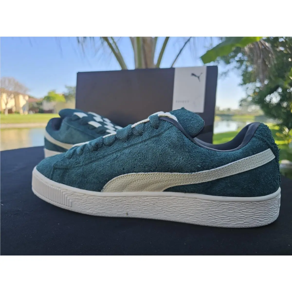 Puma shoes - Suede XL Jackhammer Dark Myrtle - 398932-01 - Green 1