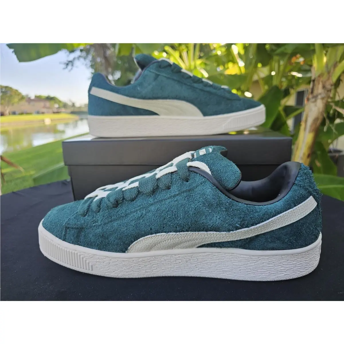 Puma shoes - Suede XL Jackhammer Dark Myrtle - 398932-01 - Green 2