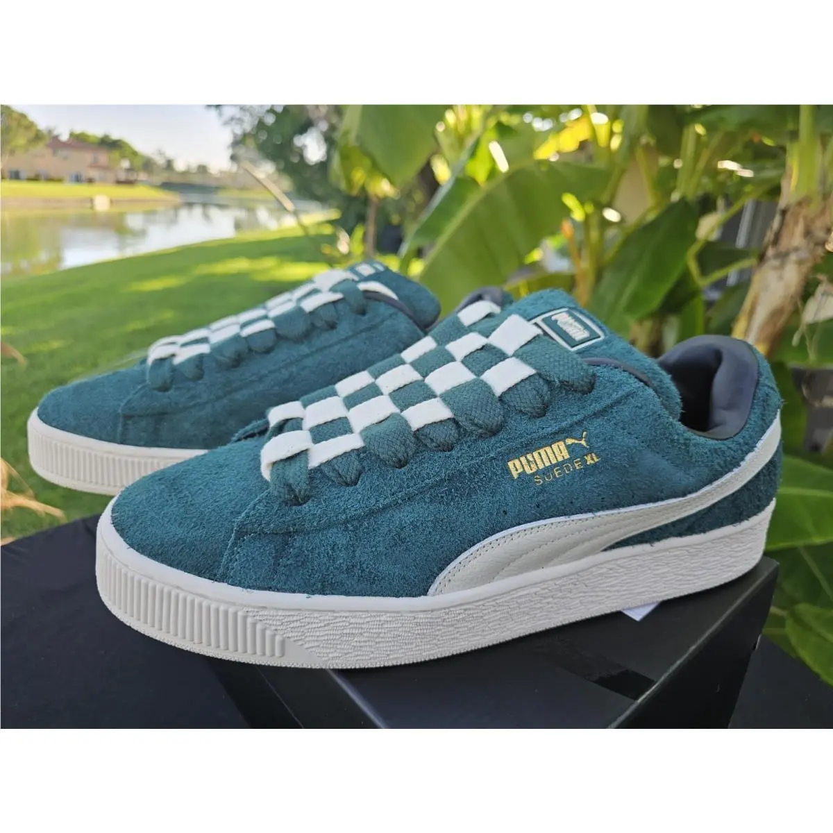 Puma shoes - Suede XL Jackhammer Dark Myrtle - 398932-01 - Green 4
