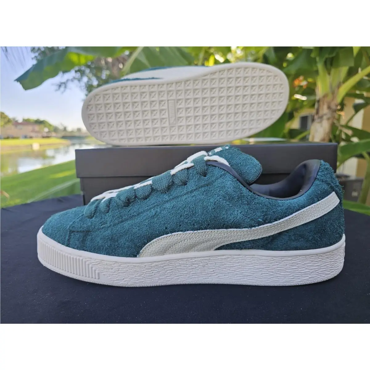 Puma shoes - Suede XL Jackhammer Dark Myrtle - 398932-01 - Green 5