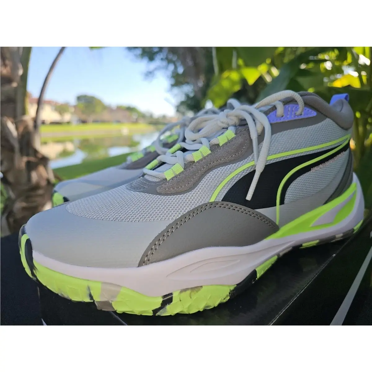 Puma shoes - PUMA Playmaker - Playmaker - 377572-17 - Gray 12