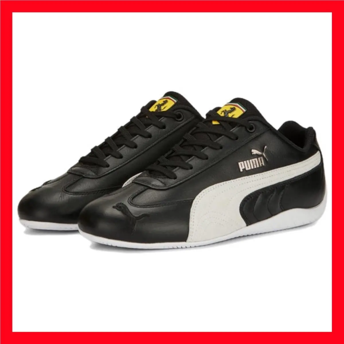 Puma Speedcat Ferrari Escuderia SF Black White Racing Shoe 307514-01 Mens Size 9
