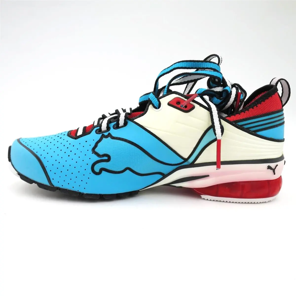 Puma Toori Run C Anime-inspired Sneaker Blue-white-flame Scarlet Mens Size 7