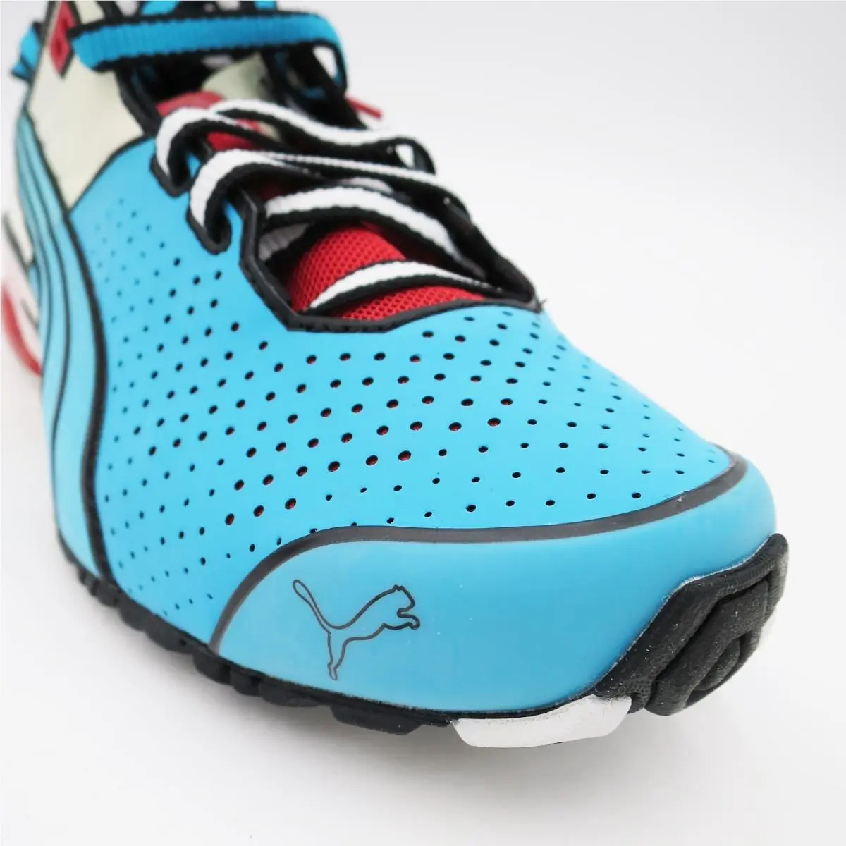 Puma shoes - PUMA Toori Run C - Toori Run - 186555 01 - Blue-White-Flame Scarlet (UPC: 886378021461) 8