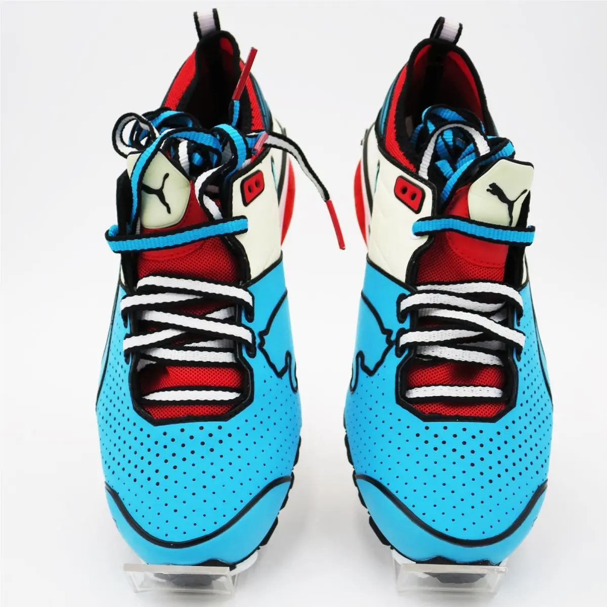 Puma shoes - PUMA Toori Run C - Toori Run - 186555 01 - Blue-White-Flame Scarlet (UPC: 886378021461) 2