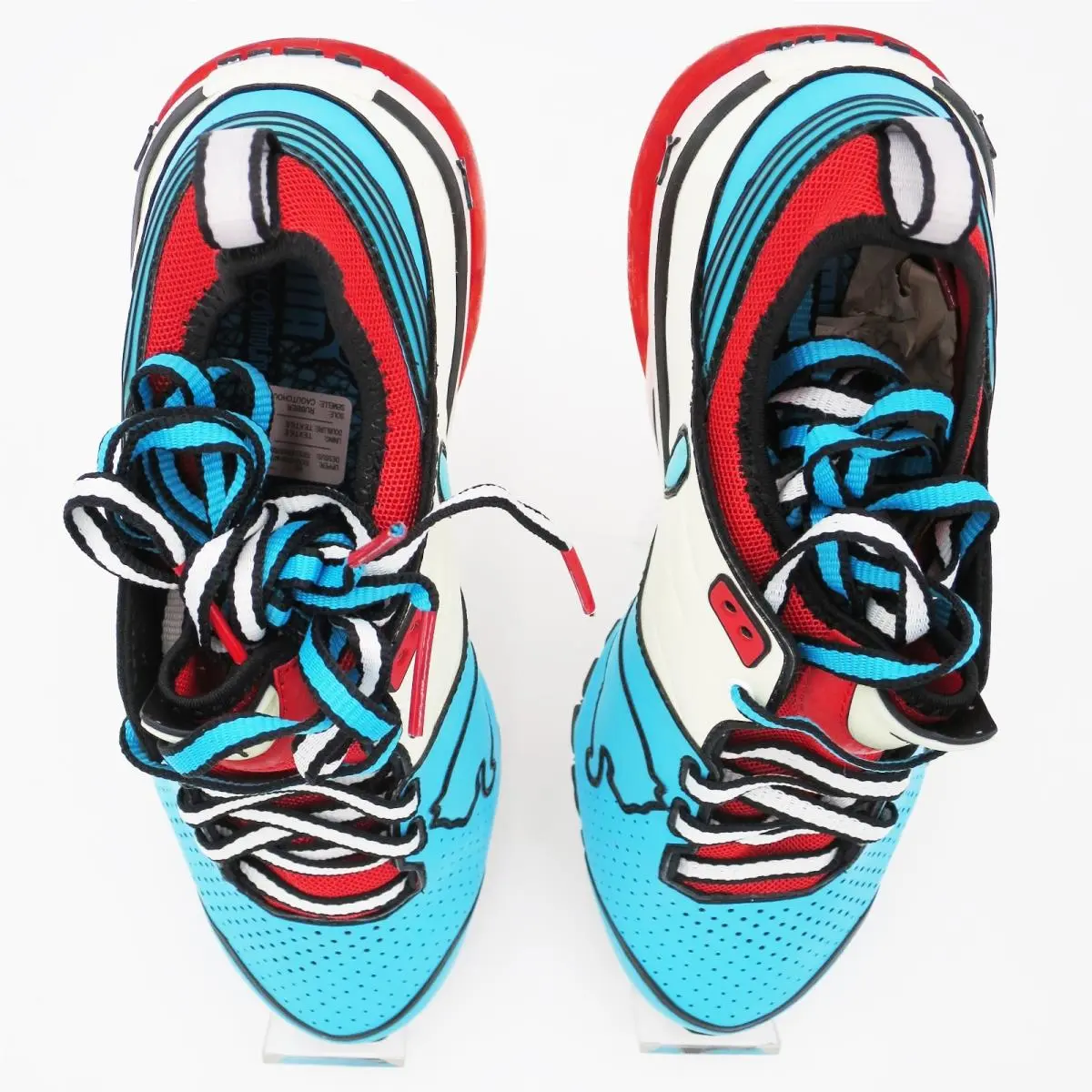 Puma shoes - PUMA Toori Run C - Toori Run - 186555 01 - Blue-White-Flame Scarlet (UPC: 886378021461) 3