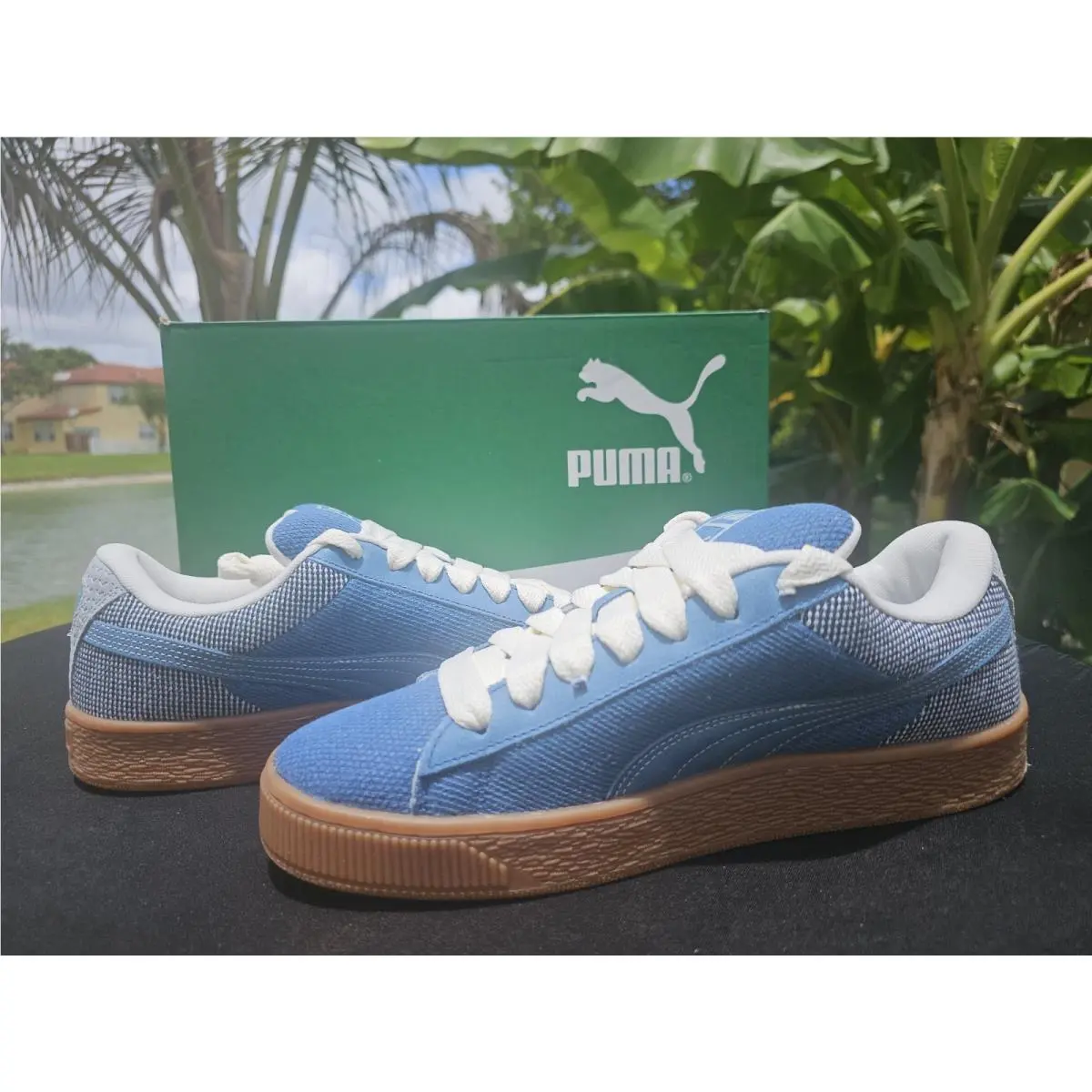 Mens Size 11 Puma Suede XL Denim - 398397-01