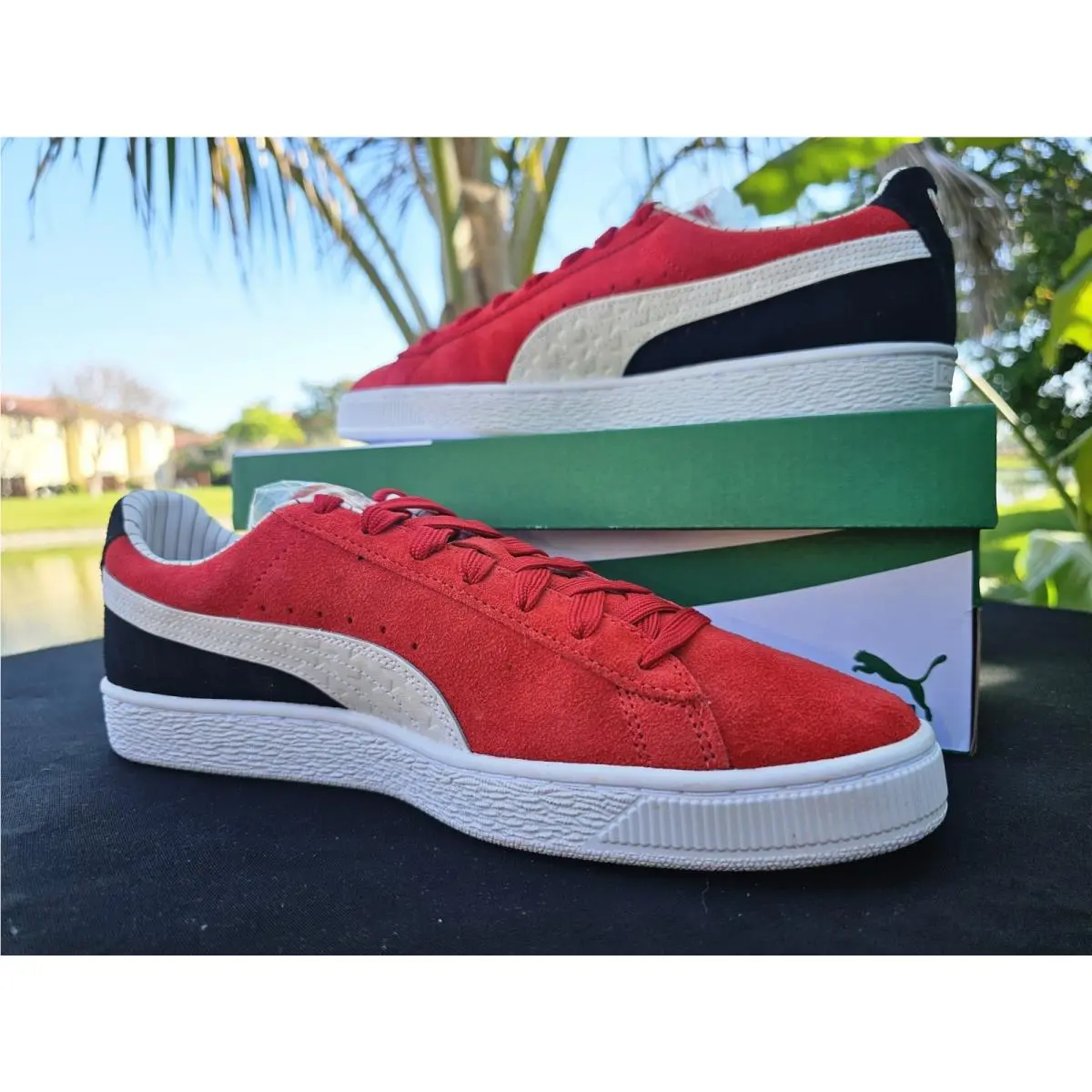 Puma shoes - PUMA Suede - Suede - 398873-01 - Red 3