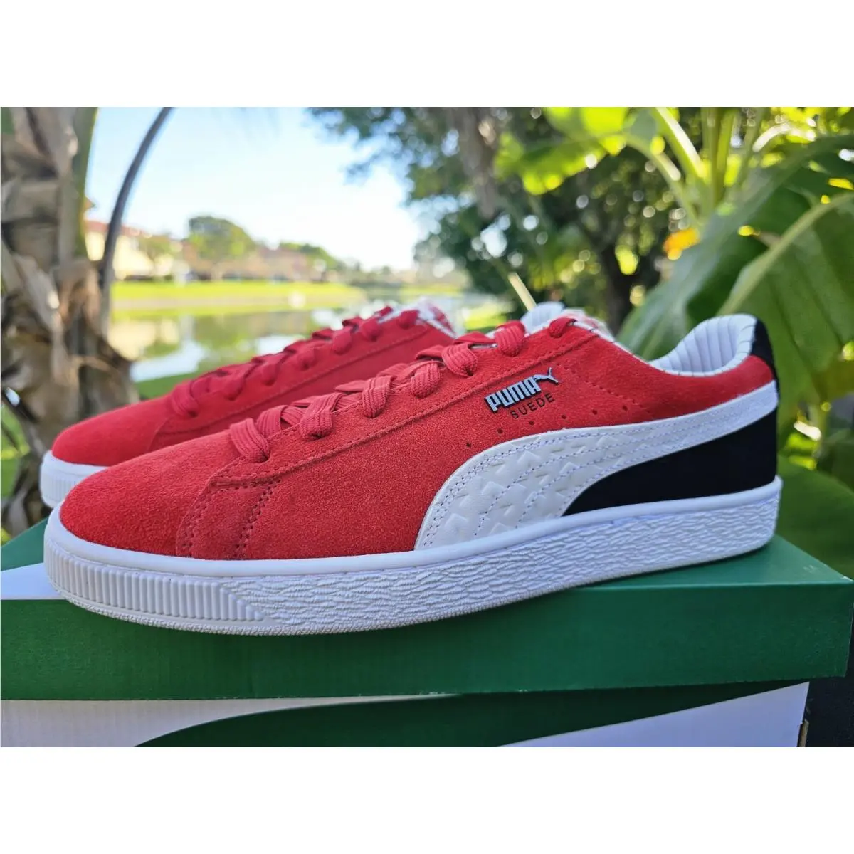 Puma shoes - PUMA Suede - Suede - 398873-01 - Red 4