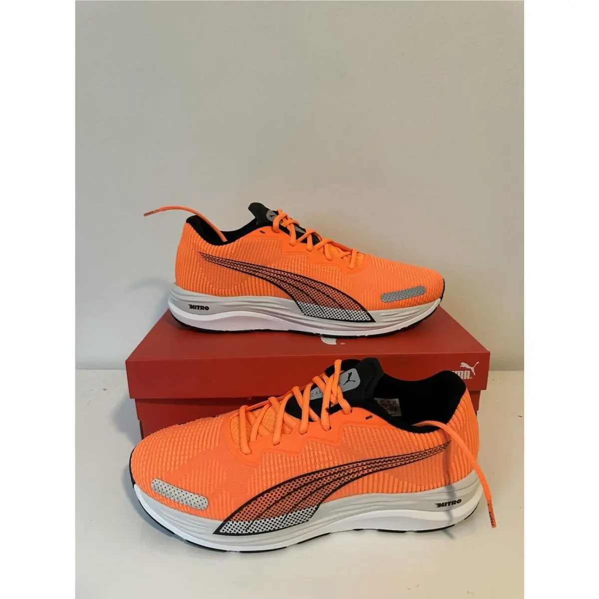 Size 11 Puma Velocity Nitro 2 Fade - Ultra Orange 378526 03 Mens Running Shoes
