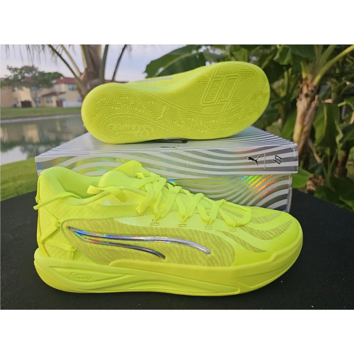 Puma shoes - PUMA Stewie 4 Flawless Basketball - 31217203 - Yellow (UPC: 198551619168) 8