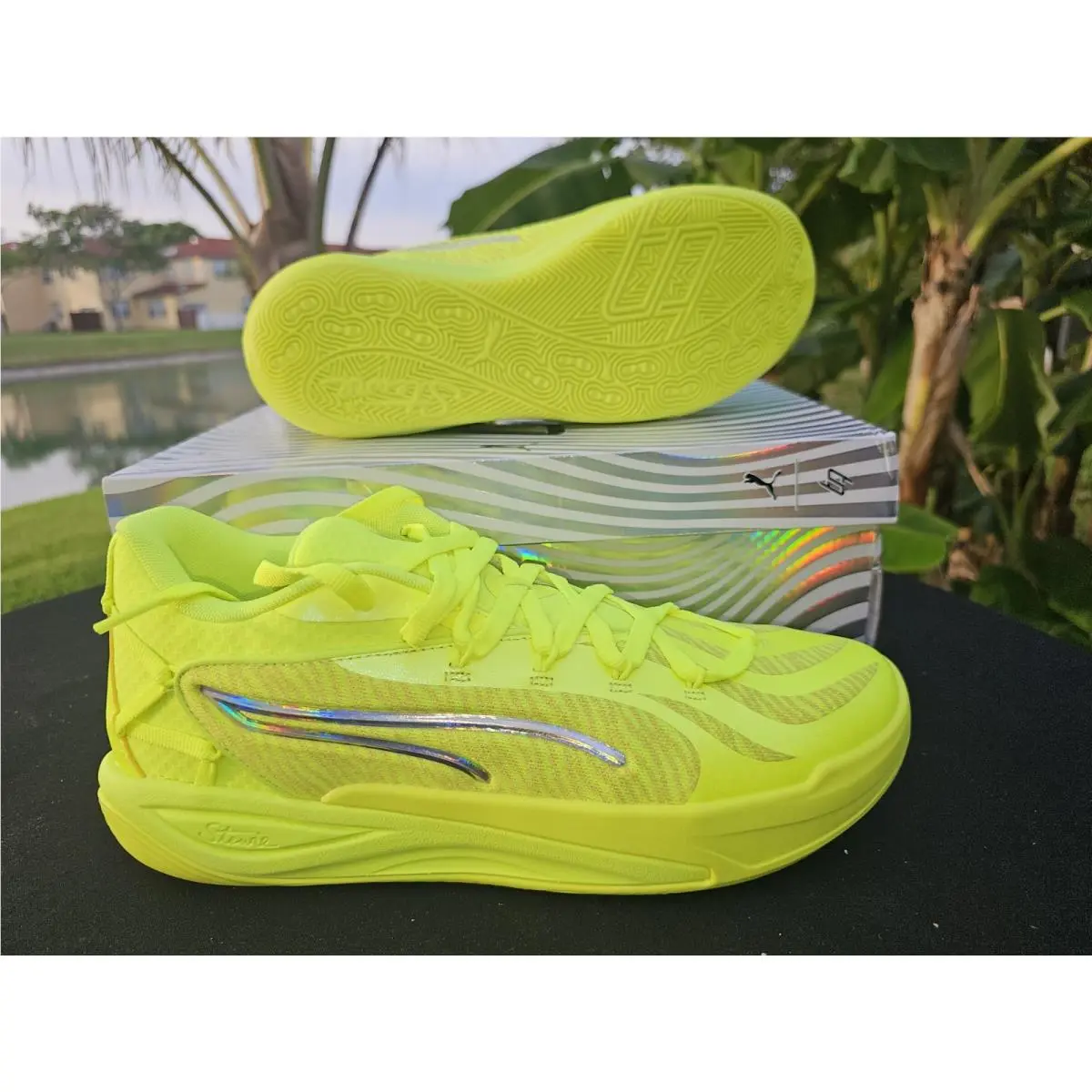 Puma shoes - PUMA Stewie 4 Flawless Basketball - 31217203 - Yellow (UPC: 198551619168) 9