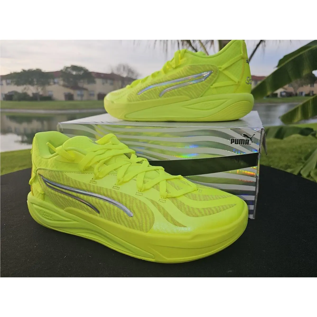 Puma shoes - PUMA Stewie 4 Flawless Basketball - 31217203 - Yellow (UPC: 198551619168) 2