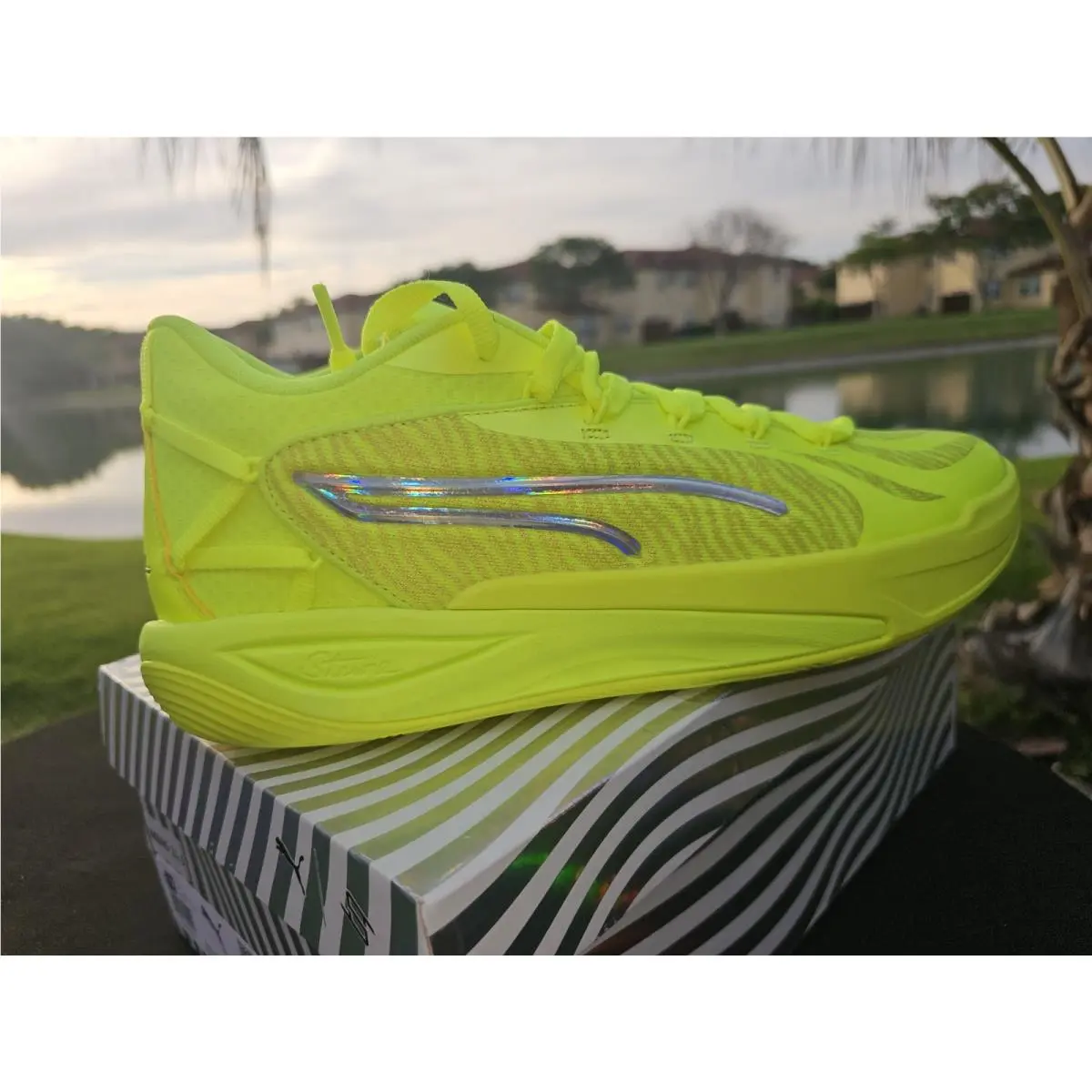 Puma shoes - PUMA Stewie 4 Flawless Basketball - 31217203 - Yellow (UPC: 198551619168) 3