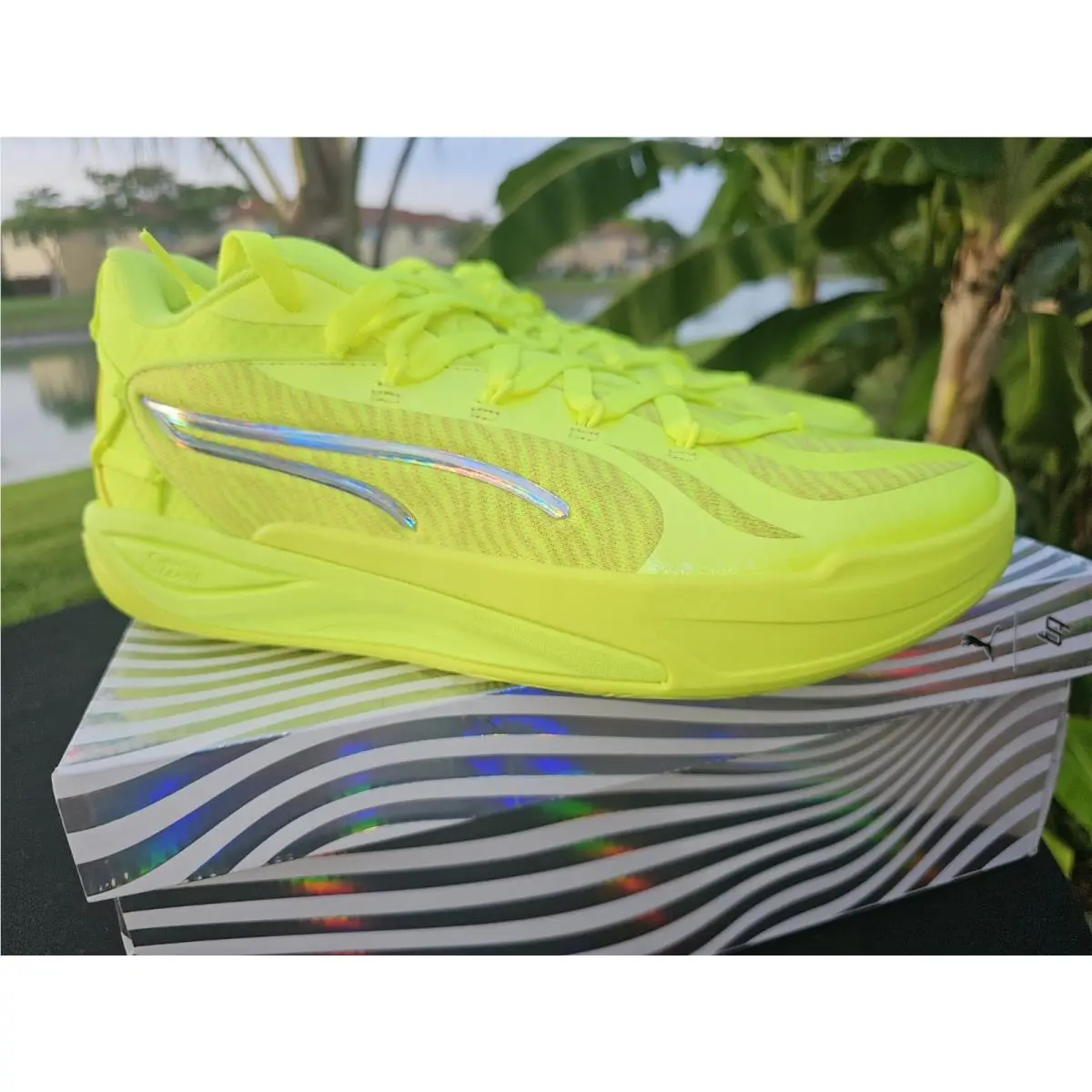 Puma shoes - PUMA Stewie 4 Flawless Basketball - 31217203 - Yellow (UPC: 198551619168) 5