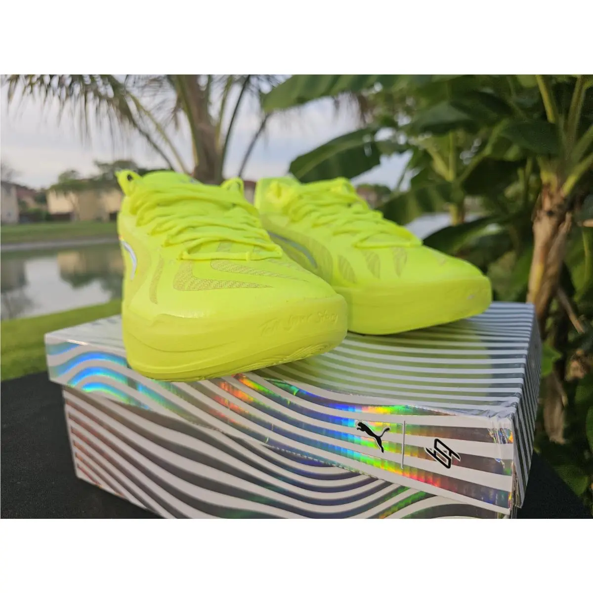 Puma shoes - PUMA Stewie 4 Flawless Basketball - 31217203 - Yellow (UPC: 198551619168) 6