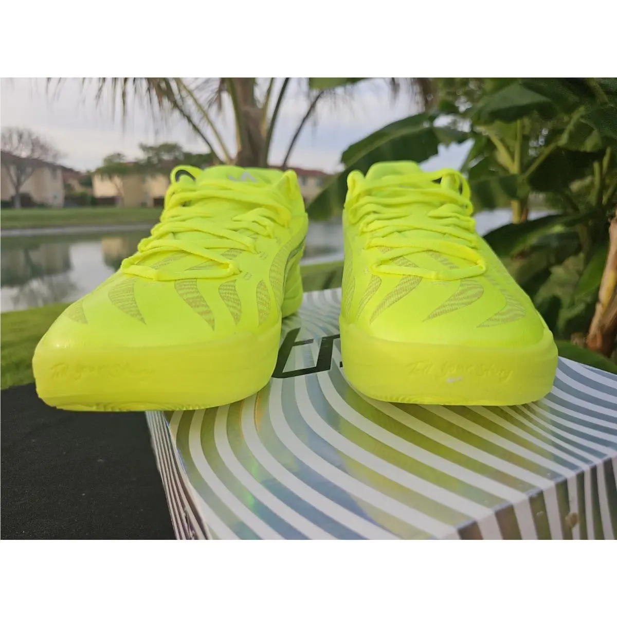 Puma shoes - PUMA Stewie 4 Flawless Basketball - 31217203 - Yellow (UPC: 198551619168) 7