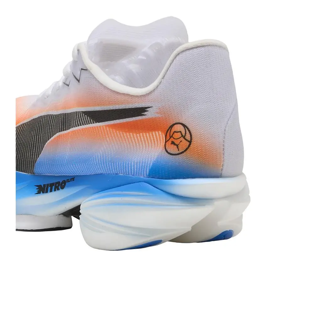 Puma shoes - PUMA Fast R Nitro Elite 3 Ekiden Racing - 31341901 - Blue, Orange, White (UPC: 199259410576) 5