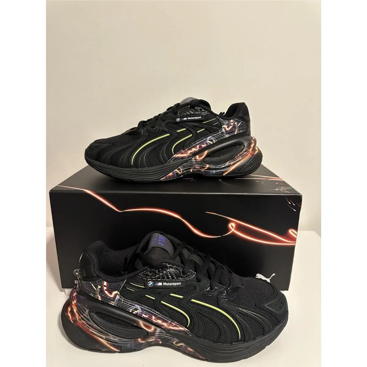 Size 10 Puma Bmw M Motorsport Art Cars Inverse Cao Fei Black Sneaker 309048-01