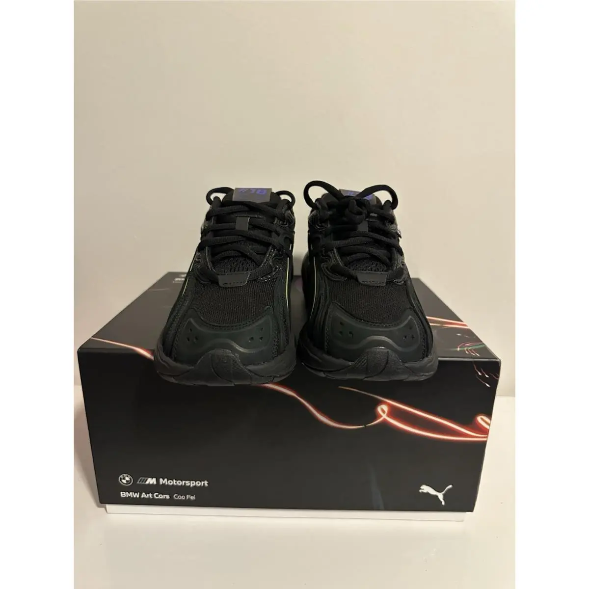 Puma shoes - BMW MMS Inverse Cao Fei - 309048-01 - Black, Yellow, Multicolor 2