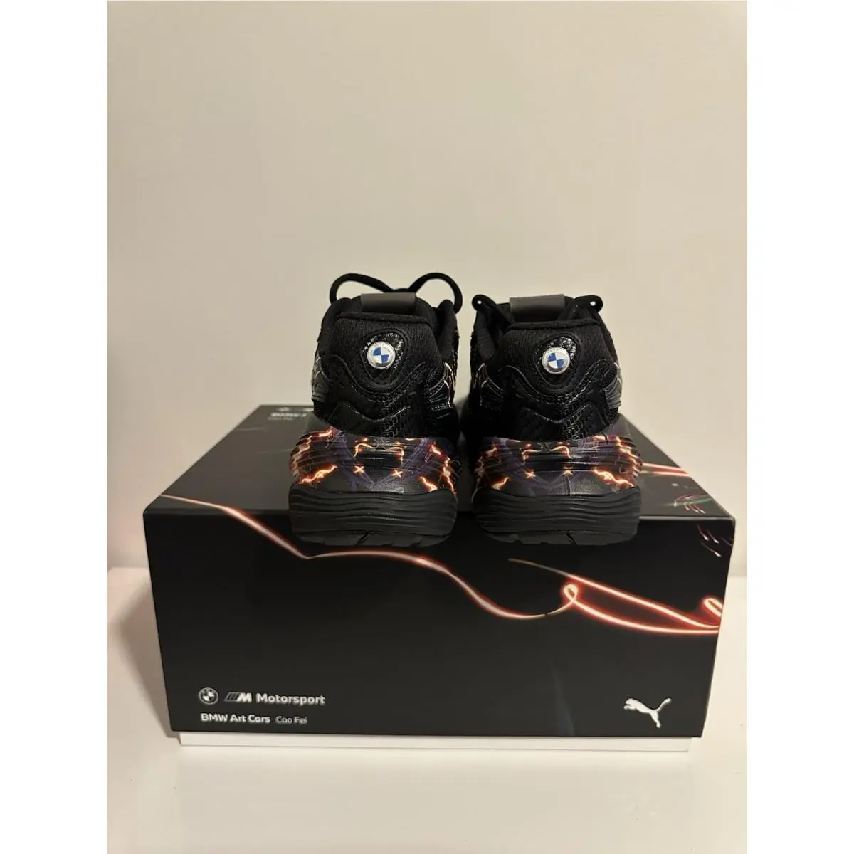 Puma shoes - BMW MMS Inverse Cao Fei - 309048-01 - Black, Yellow, Multicolor 3