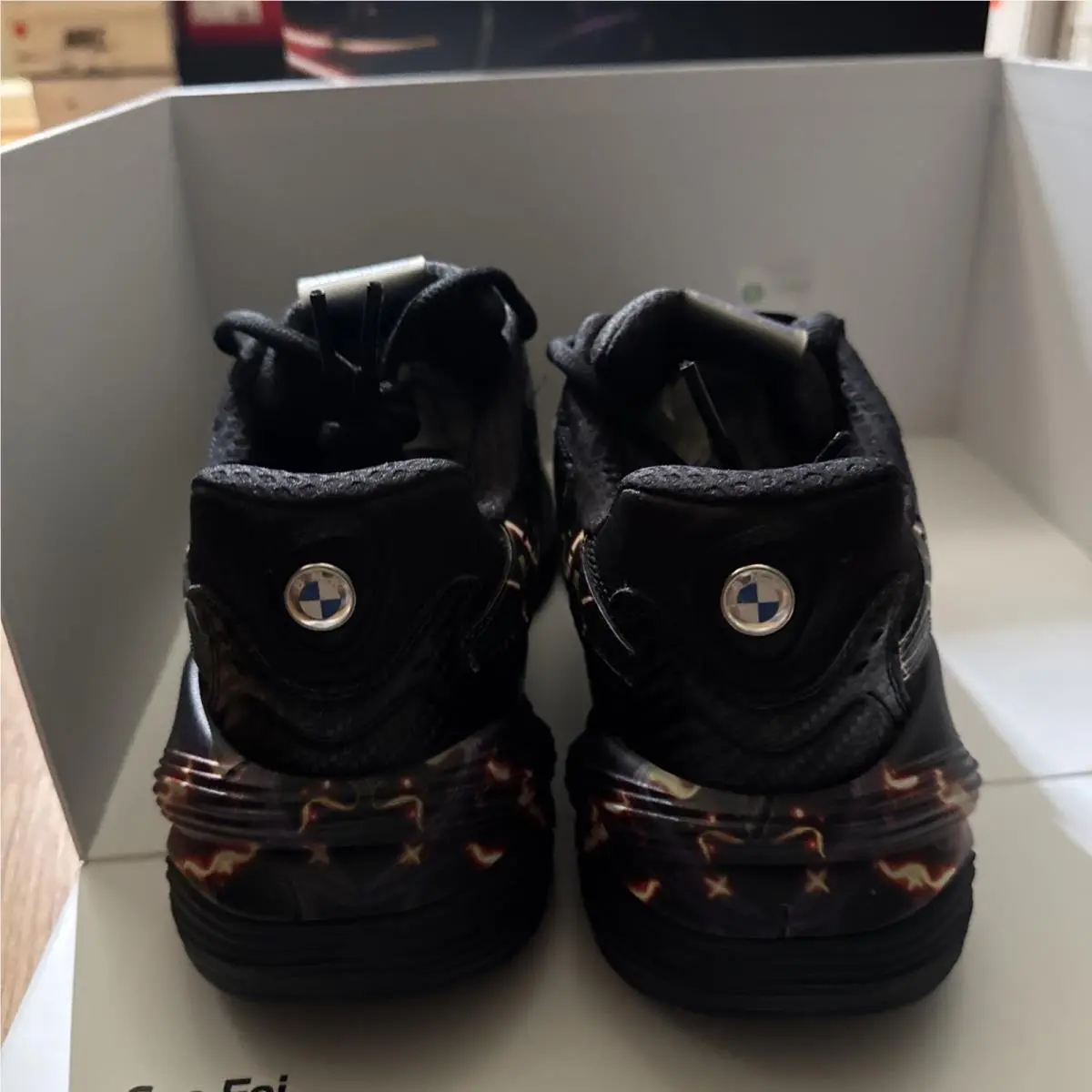 Puma shoes - BMW MMS Inverse Cao Fei - 309048-01 - Black, Yellow, Multicolor 3