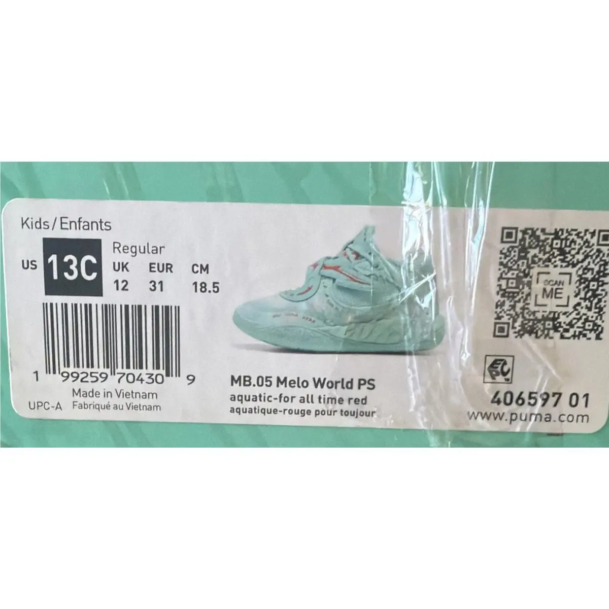 Puma shoes - MB .05 Melo - Melo - Aquatic (UPC: 0199259704309) 3