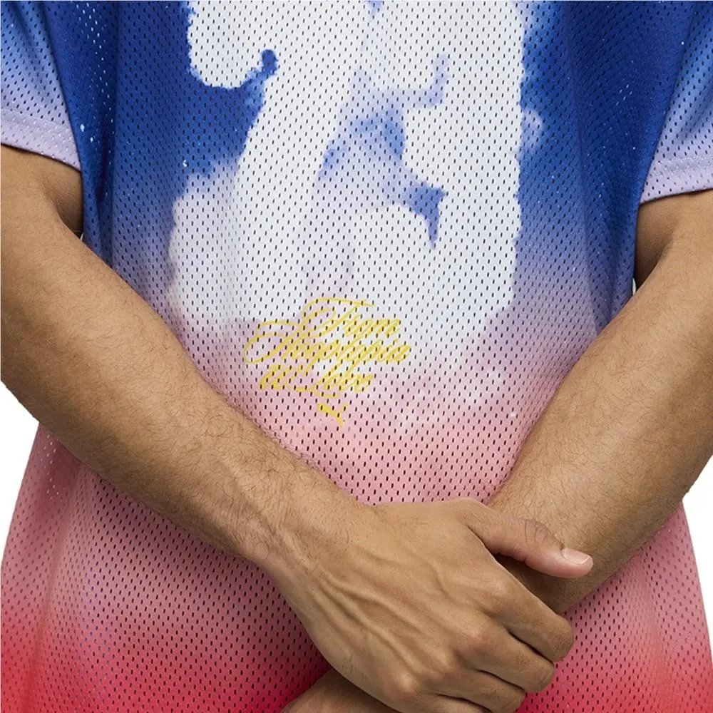 Puma clothing - PUMA Hooptopia Sunset Hoops Crew Neck Replica Jersey - 63288401 - Blue (UPC: 198553725041) 3