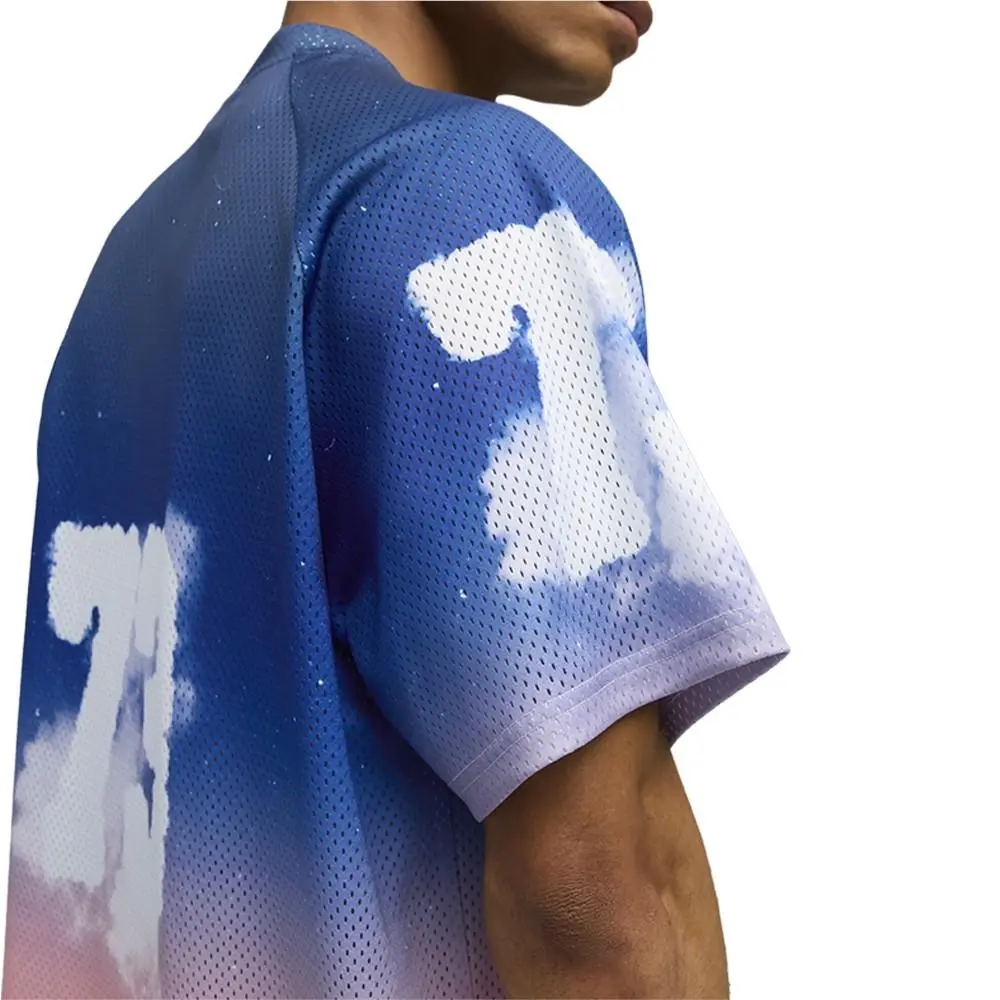 Puma clothing - PUMA Hooptopia Sunset Hoops Crew Neck Replica Jersey - 63288401 - Blue (UPC: 198553725041) 4