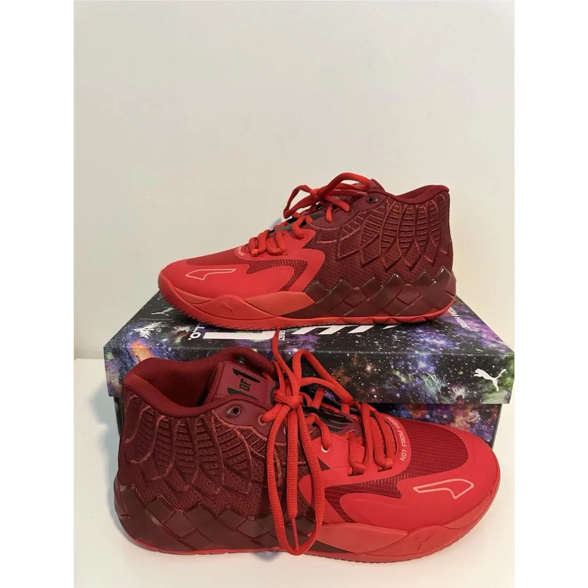 Size 13 Puma MB.01 Team Colors Intense Red Rough Times 309770 02 Men