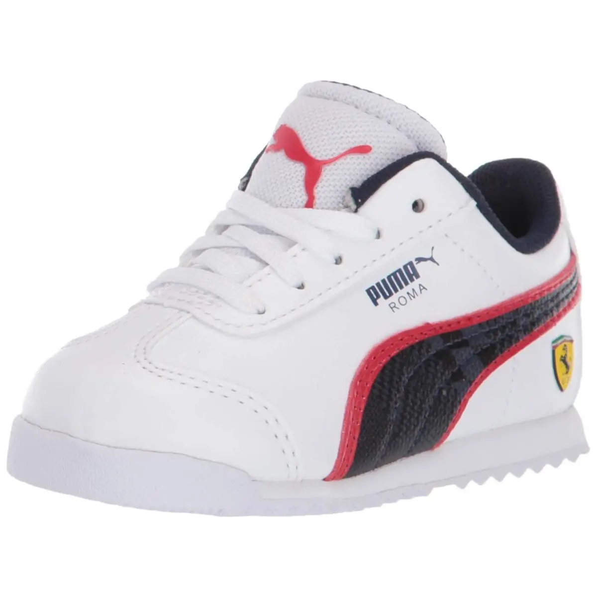 Puma Unisex-kid`s Ferrari Roma Sneaker White-peacoat-h 5 M US Big Kid - White-Peacoat