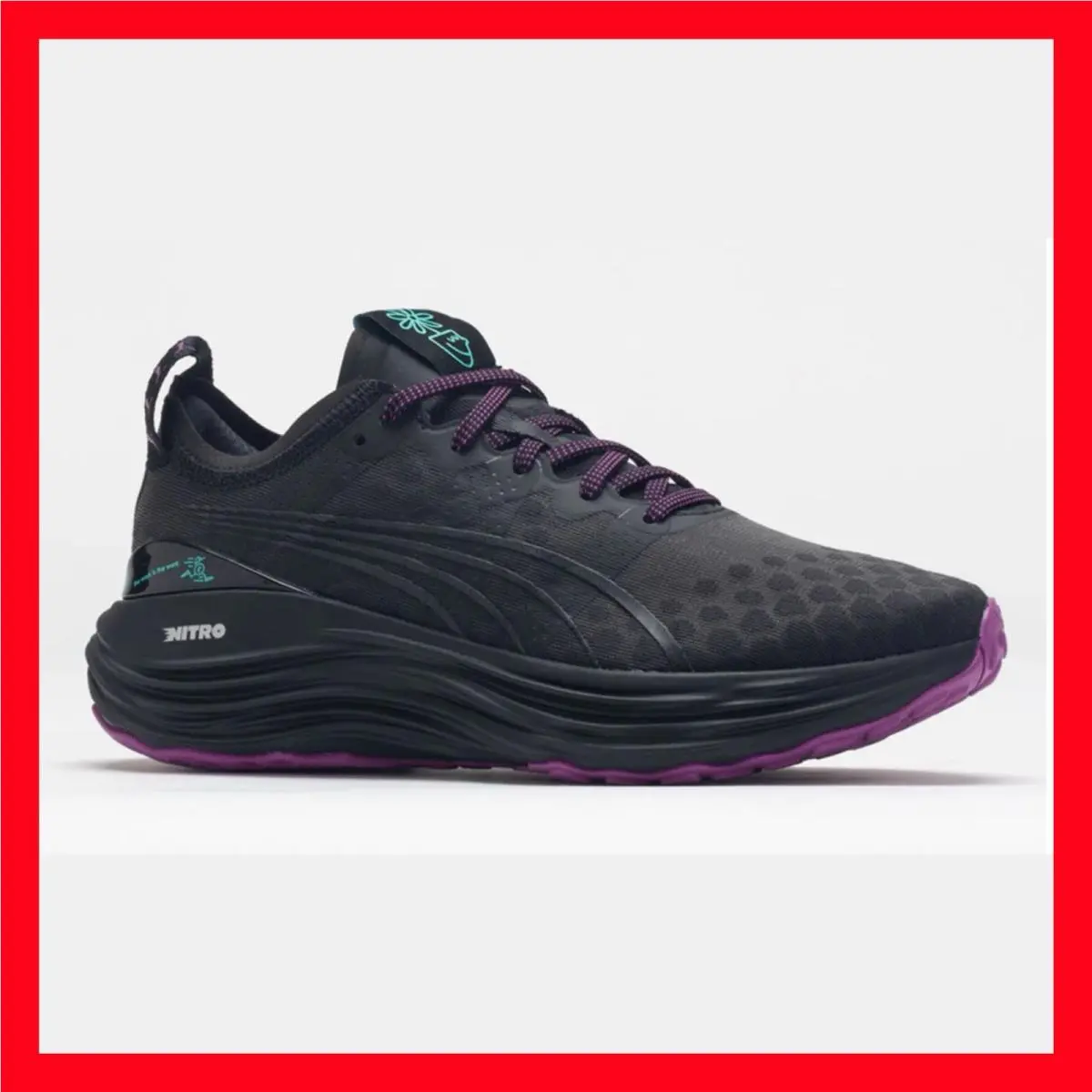 Puma Foreverrun Nitro Viele Women`s Running Shoes Black 379288-01 Size 10