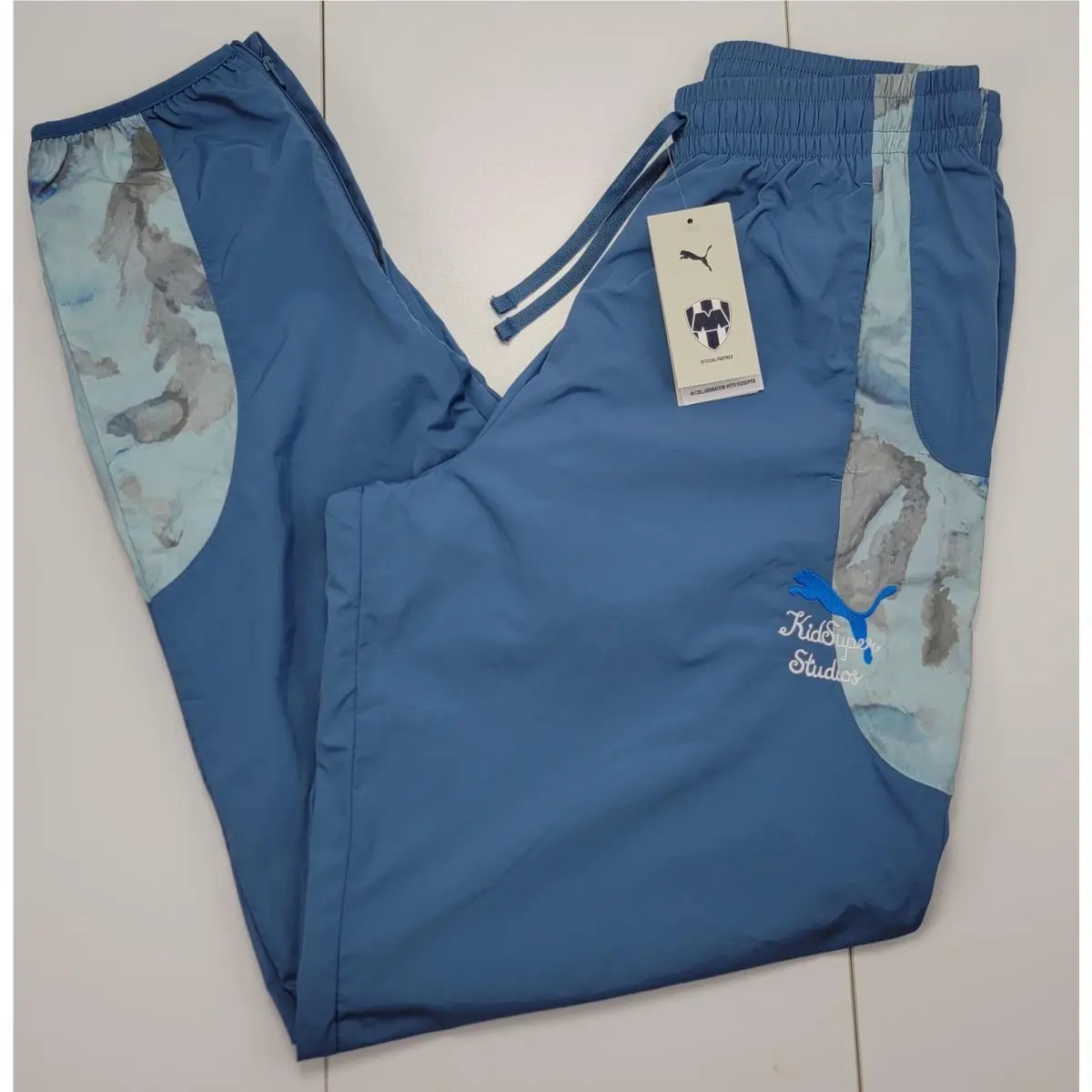 Puma Kidsuper CF Monterrey Travel Pants Mens Size Small Blue Liga MX