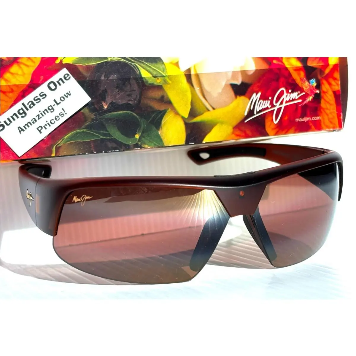 Maui Jim Switchbacks Rootbeer Polarized Hcl Bronze Lens Sunglass H523-26M